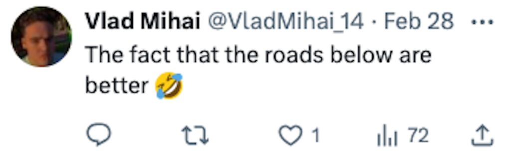 Social media comment on the post of A massive pothole in Glasgow revealed a pristine Victorian cobbled street underneath, stunning motorists. The council swiftly repaired the road.