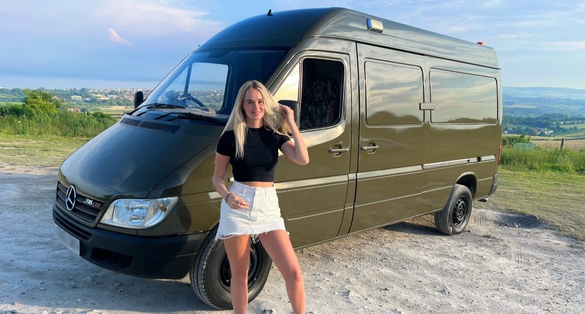Tia Forster, a DIY enthusiast, shuns pricey housing market, opting to convert a van into her own cozy home on wheels. With a £10,000 budget, she transforms her grey Mercedes Sprinter into a personalized abode, facing stereotypes but garnering support and inspiration online.