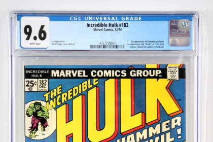 Rare and tatty comic books, some up to 60 years old, set for auction in Woking, Surrey, with estimates up to £800 each, including first-ever Marvel comic featuring Daredevil.