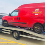 A Royal Mail van broke down and was put on a recovery truck, but both were overweight due to parcels. Police issued a prohibition notice.