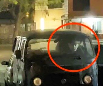 A man encounters a chilling 'vampire' in a parked car during his early morning workout, sparking fear and comparisons to iconic horror movie characters.