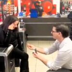 A Tesco employee surprises his partner with a proposal at the self-service checkouts, sparking both criticism and praise online. Despite divided opinions, Sandra Lee, the bride-to-be, was thrilled by the unexpected gesture, calling it a truly special moment.