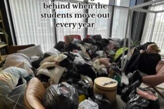 Sally Sparks rescued over £15,000 worth of designer clothes by bin diving outside luxury student accommodation. Shocked by the waste, she now donates most items to charities and shelters, urging more awareness on responsible disposal.