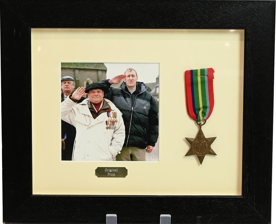 Fools and Horses' Uncle Albert's WW2 medal, worn by actor Buster Merryfield, fetches £1,100 at auction. Rare prop from beloved sitcom.