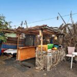 Discover an unconventional holiday rental just £20 per night in a garden hut, offering sea views and basic amenities, near Playa del Verodal, Costa del Sol, Spain.