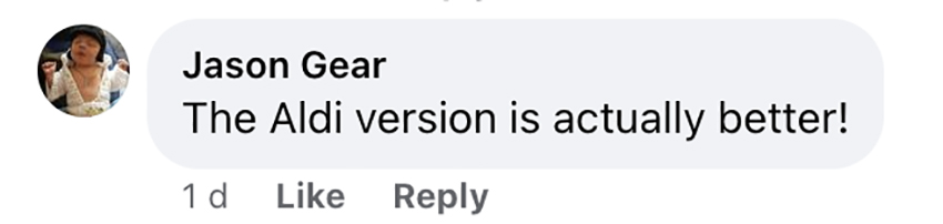 Social media comment on the post of Eagle-eyed shoppers compare Aldi's Birra Mapelli beer to a competitor's version, praising the former as "nicer" and a bargain at £1.49.