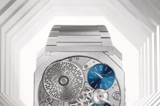 Bulgari unveils world’s thinnest watch, the Octo Finissimo Ultra COSC, at just 1.7mm thick and priced at £417,000. Features titanium case and two tiny faces. Reclaims record from Richard Mille.