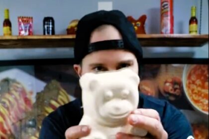The Vulgar Chef, known for his unconventional food creations, stirred controversy with a mayonnaise gummy bear. Mixing mayo with gelatin, he crafted the treat, evoking strong reactions from viewers.