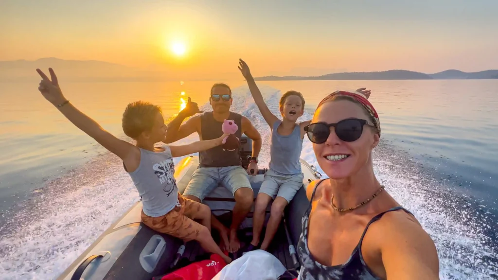Laura and Ross Colledge traded their 9-5 grind for life on a 42ft yacht, sailing around the Greek islands with their sons. While the adventure brings purpose and joy, it's not without its challenges, especially with Laura's health condition. Despite the struggles, they find solace in nature and deepen their family bond.