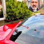 A cunning fox makes a second appearance, leaving its mark on a £200,000 Ferrari, much to the frustration of the car's owner in South Woodford, London.