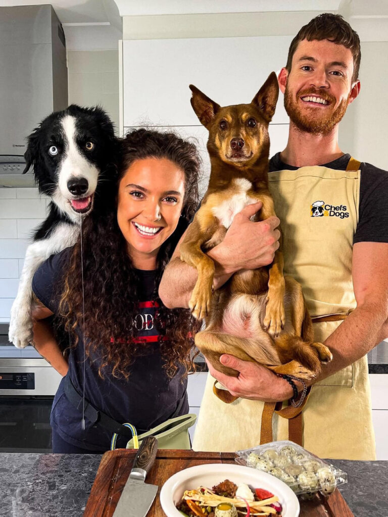 A couple's extravagant dog menu, featuring kangaroo hearts and marinated octopus, sparks debate online, with some questioning the expense and others mesmerized by the gourmet creations.