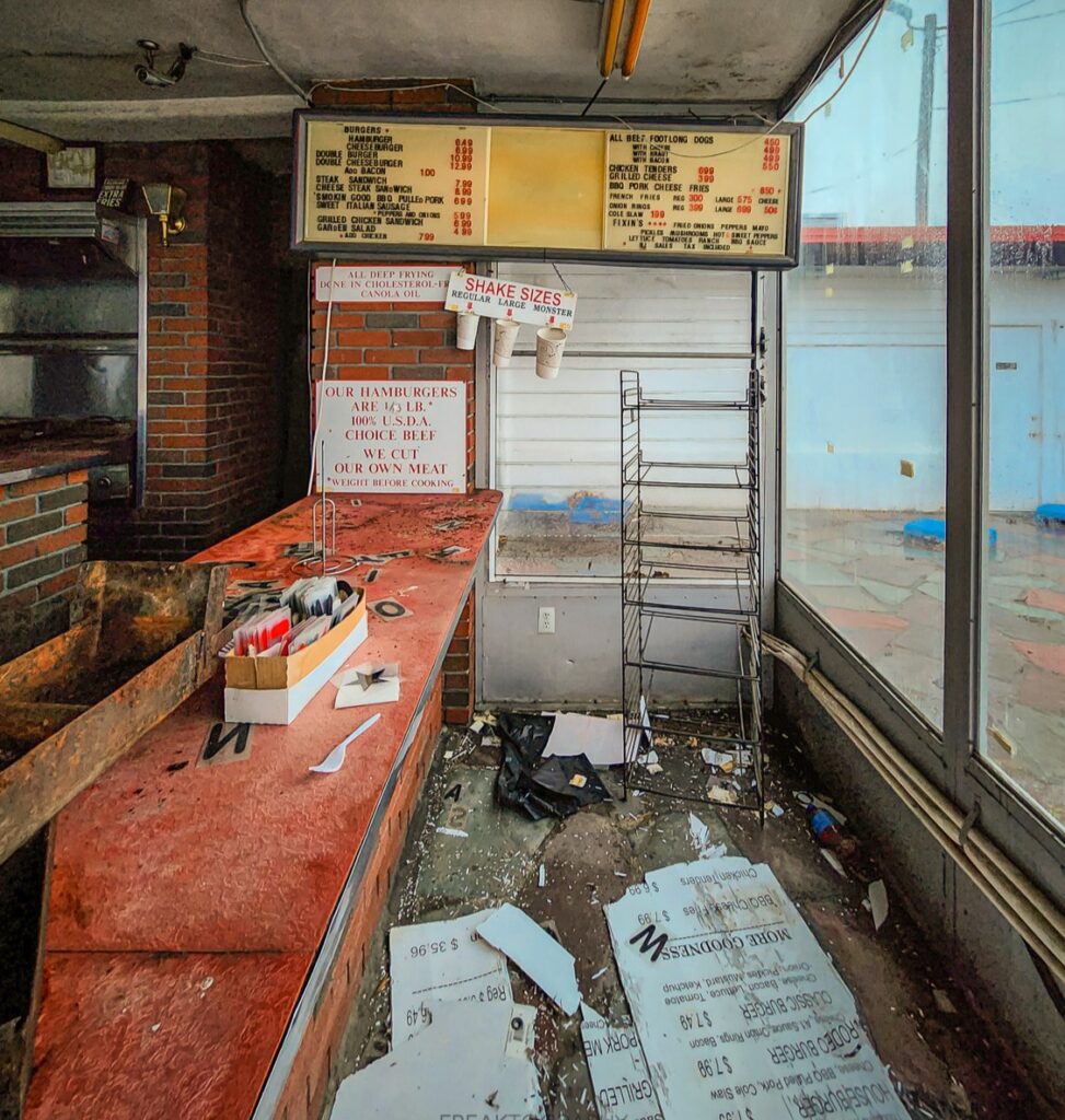 An abandoned 1950s diner in New Jersey, US, offers a glimpse into the past with its vintage decor and leftover food items, discovered by urban explorer Dave. The diner, once a trendy destination, still retains its original signage and kitchen setup, prompting nostalgia among online viewers.