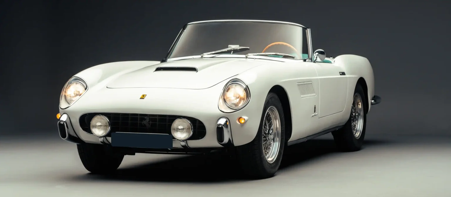 A rare 1958 Ferrari 250 GT Cabriolet Series I, valued at £4.3m, heads to auction. With original features and unique coachwork, it's a prized gem for vintage car enthusiasts.