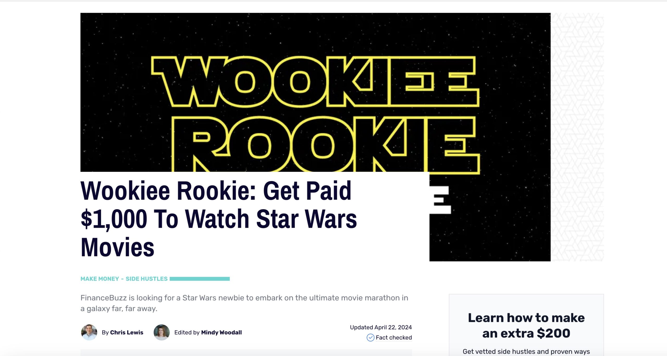 Wookiee Rookie? You Could Be Paid To Binge-watch Star Wars – If You’re ...