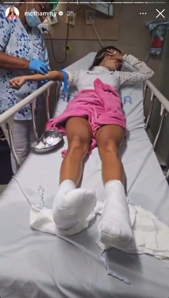 Influencer MC Thammy recounts a harrowing experience after participating in an online 'ice challenge', suffering severe burns that nearly cost her foot. The incident occurred during a reality show in Brazil, prompting apologies and medical coverage from the organizer.