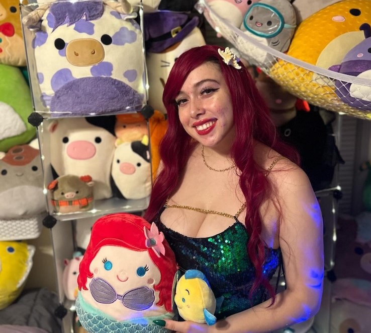 Damali Gutierrez and her husband bond over their shared love for stuffed animals, owning 650 Squishmallows together. Despite criticism, Damali finds joy and community in her hobby, which she proudly shares on Instagram.