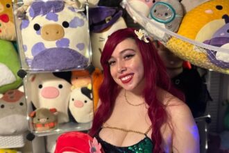 Damali Gutierrez and her husband bond over their shared love for stuffed animals, owning 650 Squishmallows together. Despite criticism, Damali finds joy and community in her hobby, which she proudly shares on Instagram.