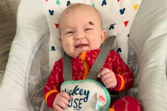 A mum shares her story of choosing treatment for her daughter's large birthmark. Addie, 4, undergoes surgeries to mitigate risks and overcome hurtful comments.