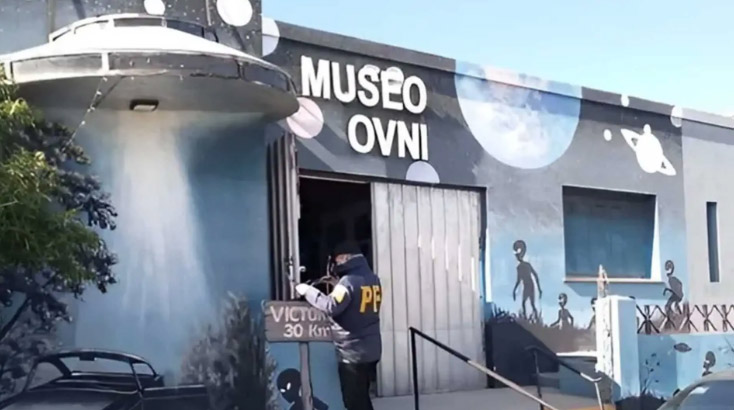 Authorities raid a UFO museum in Argentina, seizing a mysterious mummified foot believed to be of extraterrestrial origin, sparking intrigue and controversy. The incident highlights tensions over the possession and trade of archaeological artifacts between Argentina and Peru.