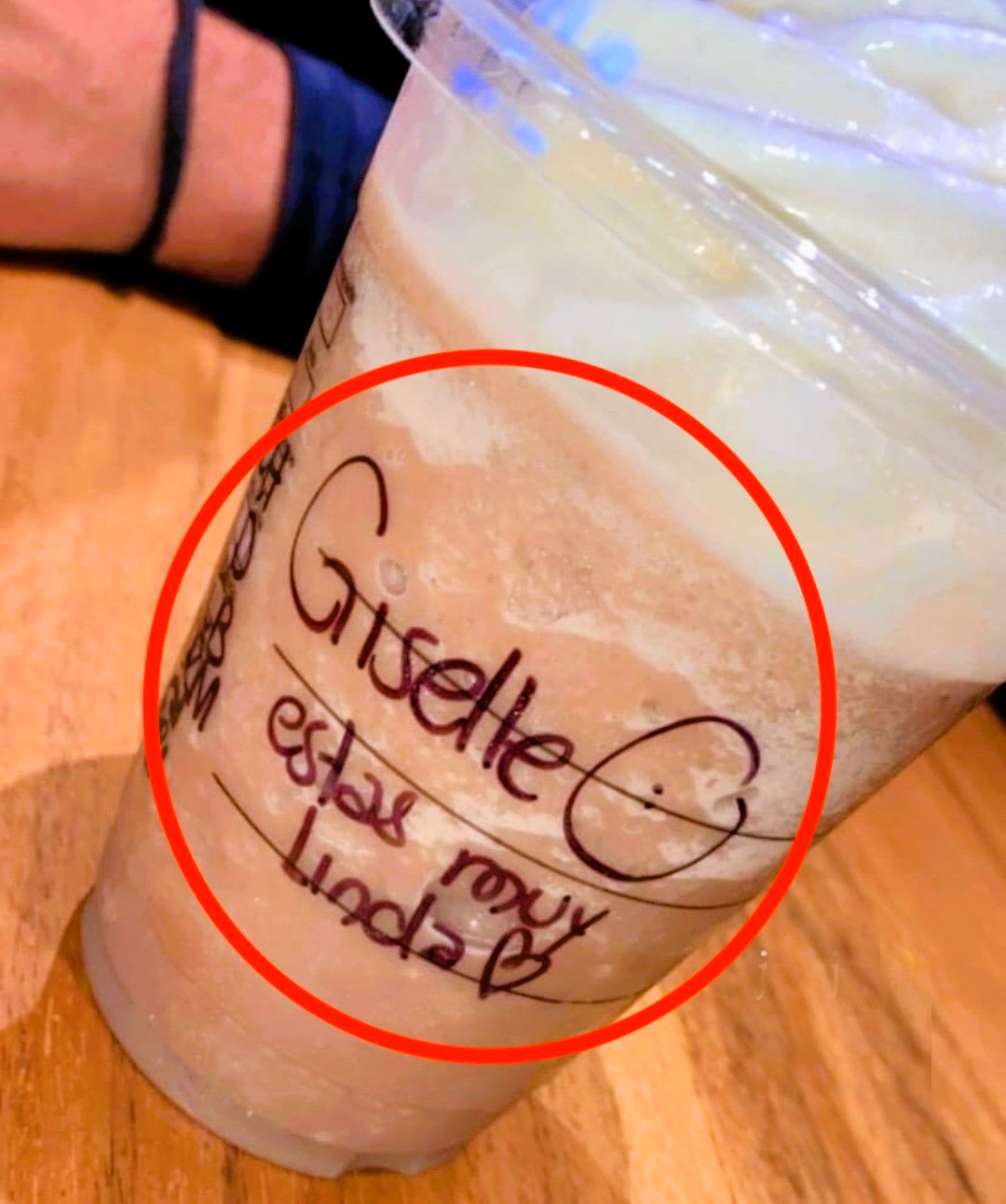 Starbucks apologizes after barista leaves a "Giselle, you are very pretty" message on a customer's cup, sparking a debate on harassment.
