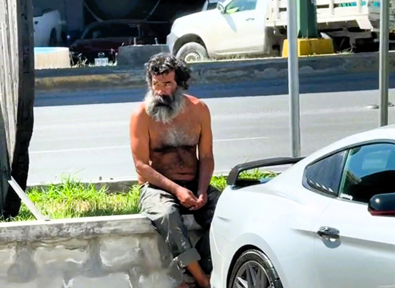 A homeless man admires a Ford Mustang, leading to a heartwarming reunion with his family after 13 years, all thanks to a TikToker's viral videos.