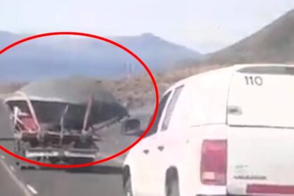 A dome-shaped object resembling a UFO spotted on a truck in Argentina sparks debate about its origin and purpose among locals.