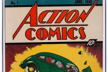 A 1938 'Action Comics No.1', Superman's debut, sold for $6m, becoming the world's priciest comic. Only around 100 copies exist today.