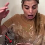 Woman's TikTok video (@evangelinaabez) goes viral after revealing supermarket chocolate egg filled with insects. Clip shows bugs flying out, alarming creator and viewers. Video captioned "Easter surprise" gathers over 1.1m views. Supermarket not disclosed.