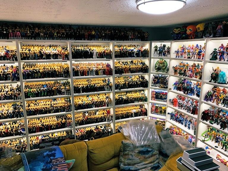 Wrestling fan's astonishing action figure collection rivals the value of his house. 13,000+ characters spanning 40 years, worth £500K-£1M.