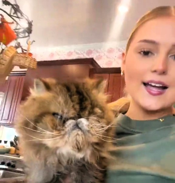 Social media users are amazed by Emerson Ansley's revelation that her pet cat, nicknamed "Benjamin Button," is nearly 100 years old in cat years, defying typical feline life expectancies.
