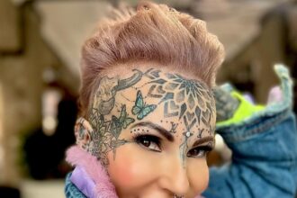 Influencer with Louis Vuitton tattoo on her face outraged after a three-hour wait to enter LV café in Bangkok, only to find her desired cookie unavailable.