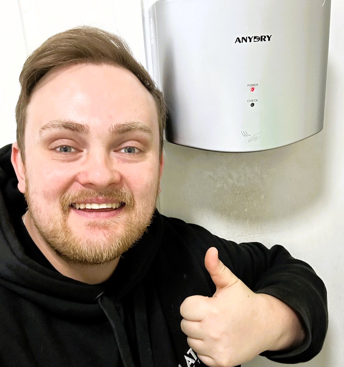Luke Cooper, a 31-year-old music tutor, passionately tests hand dryers in public restrooms worldwide, documenting his findings since October on his TikTok page, Dried & Tested.