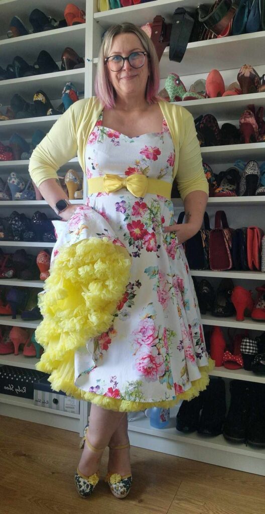 Mum-of-two Sharon Whitchurch transforms her daily routine with an £8,000 wardrobe makeover, wearing fancy frocks everywhere, including the supermarket, and feeling more confident than ever.