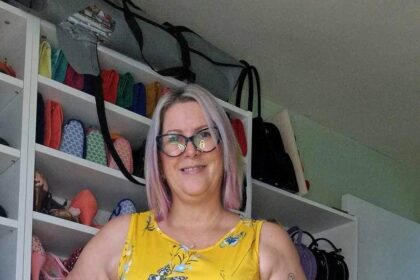 Mum-of-two Sharon Whitchurch transforms her daily routine with an £8,000 wardrobe makeover, wearing fancy frocks everywhere, including the supermarket, and feeling more confident than ever.