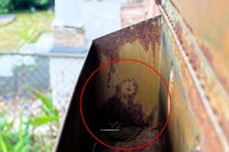 A homeowner in New Orleans discovers Ozzy Osbourne's likeness in their rusty mailbox, sparking awe and comparisons to the rock legend.