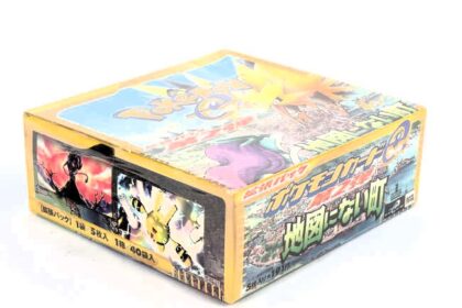 A rare box of Pokémon cards, sealed but in a worn box, fetched £13,000 at auction, offering a chance for collectors to find valuable cards.