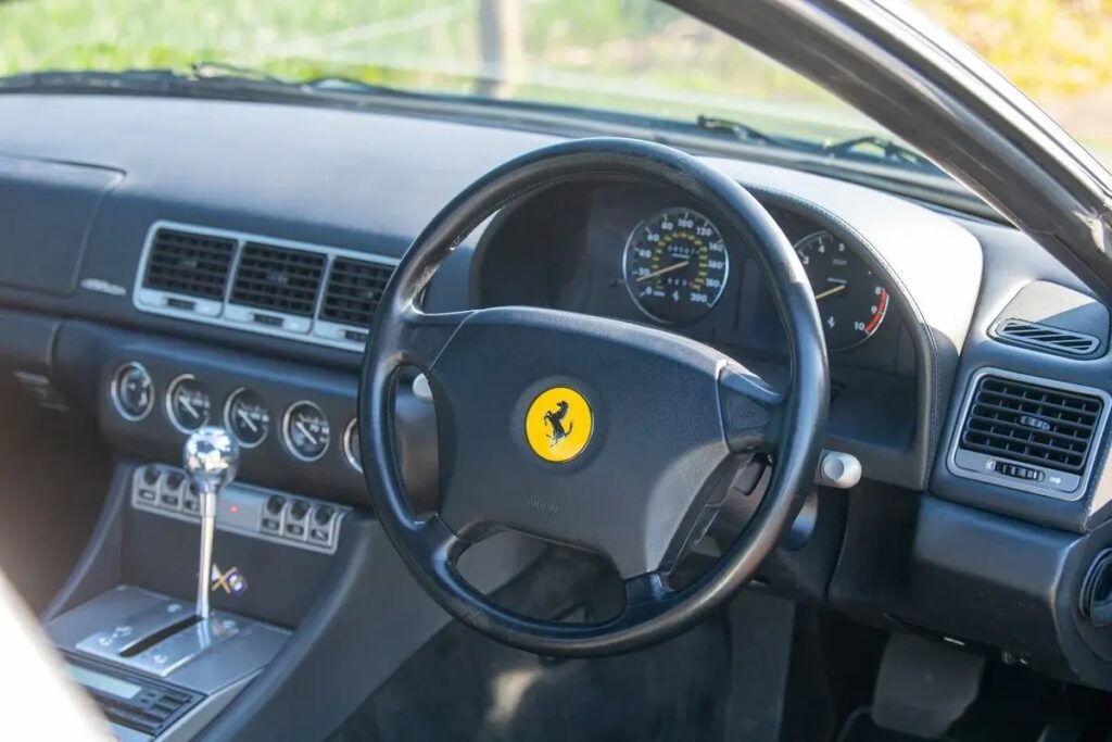 For sale at Furlonger Specialist Cars: Richard Ashcroft's signed 1998 Ferrari 456 GTA, capable of 192mph with a 5.5L V12 engine, for £44,990.