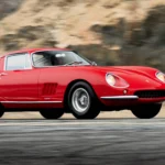Rare Ferrari, one of 16 made, hits auction block at £3.5 million. Classic red 275 GTB/4 boasts top speed of 167mph, historic provenance included.