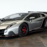 Rare and powerful: 2014 Lamborghini Veneno Coupe, one of only three made, hits auction with an estimated value over £3m.