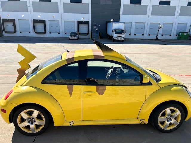 Rare Pokémon-themed Volkswagen Beetle, 'Pikabug', hits market at £100,000. One of Nintendo's original promotional cars from the 90s.