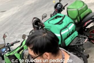 Uber Eats couriers seen eating customer's order in viral video, but it turns out the customer didn't answer the door, so Uber allowed the riders to enjoy the food.