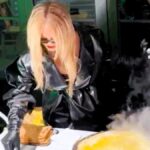Rihanna was spotted making pancakes at a pop-up stall in Shanghai during her business trip to promote Fenty Beauty. The singer, dressed in black leather, enjoyed learning to cook jianbing, a popular Chinese pancake.