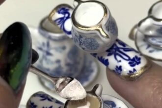 Social media users are stunned by a woman's bizarre manicure that doubles as a tea-brewing set. The unique creation, crafted by nail technician Morgan Gilbertson, has garnered massive attention, sparking both awe and confusion online.
