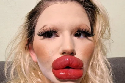 Andrea Ivanova, known for her "world's biggest lips," recently underwent another filler procedure, this time around her nose, aiming to balance her facial features. Despite initial concerns about safety, she remains committed to her extreme transformation, emphasizing the importance of hydration and caution post-procedure.