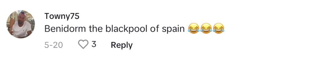 Social media comment on the post of Brit finds the cheapest pint in Benidorm at just 86p. Graham and his friend Darren enjoy pints of Estrella at a local bar, praising its quality and budget-friendly prices.
