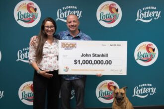 Florida couple wins $1 million lottery jackpot just weeks before welcoming their first child, easing financial worries and securing a bright future for their new family.