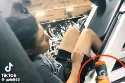 Gym-goer eats dog food during workout, shocking onlookers. Video of him consuming Pedigree beef-flavored meal goes viral with 7.5 million views on X.