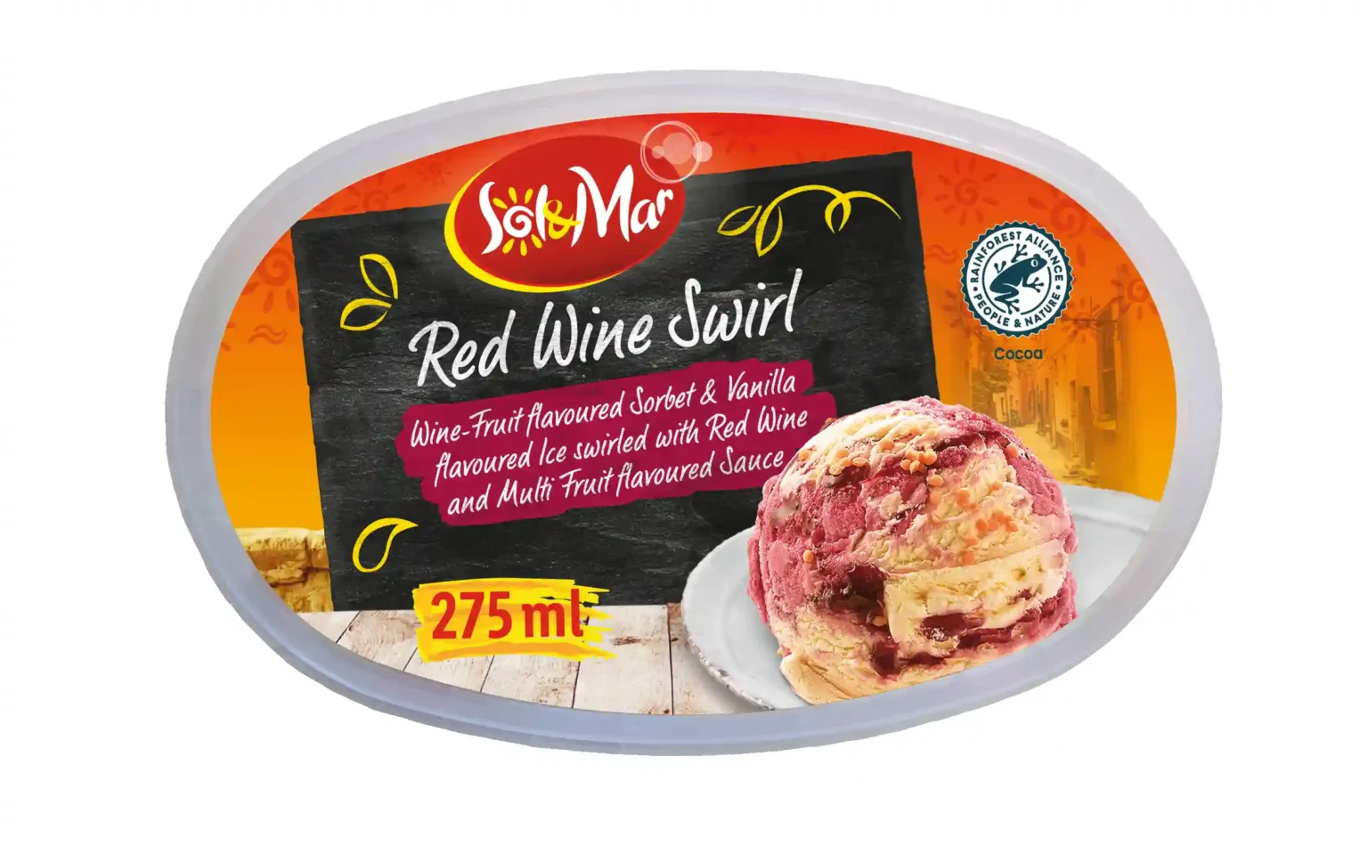 Lidl launches new ice cream flavors for summer, including Red Wine Swirl, Watermelon Swirl, and Blood Orange. Trendy treats available for £1.29 per tub.