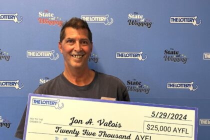 Jon Valois wins £19,659 annually for life in 'Lucky for Life' lottery on his birthday, opts for £306,587 lump sum. Plans to support family and friends with his prize.