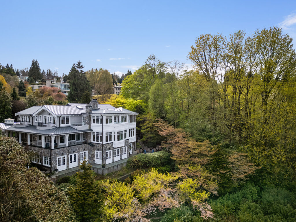 Luxurious £37m mansion with 12,000 sqft, seven bedrooms, private basketball court, and stunning fjord views hits the market in Vancouver, neighboring billionaire Chip Wilson.